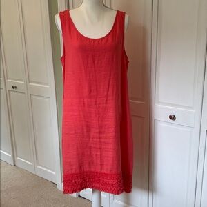 Tommy Bahama Vibrant Coral Sleeveless Dress